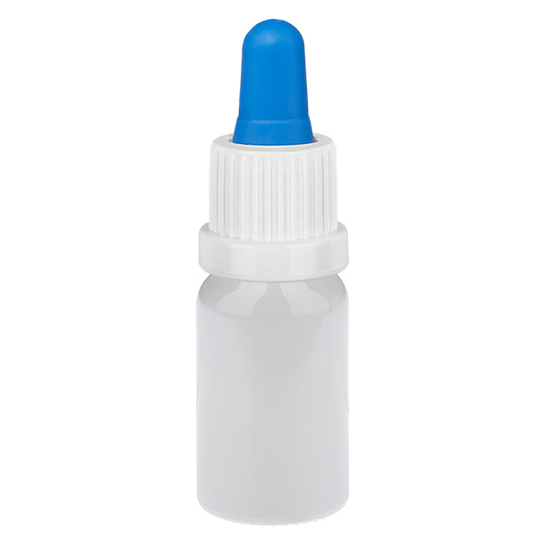 10ml Pipettenflasche weiss/blau OV WhiteL. UT18/10