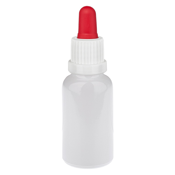 20ml Pipettenflasche weiss/rot OV WhiteL. UT18/20