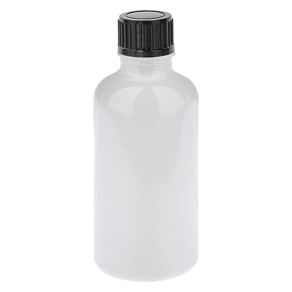 50ml Flasche 11mm SV schwarz STD WhiteLine UT18/50