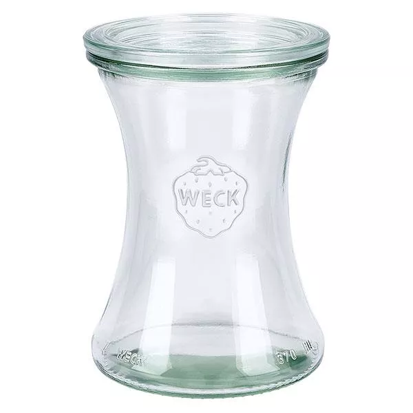 370ml Delikatessenglas mit Glasdeckel WECK RR80