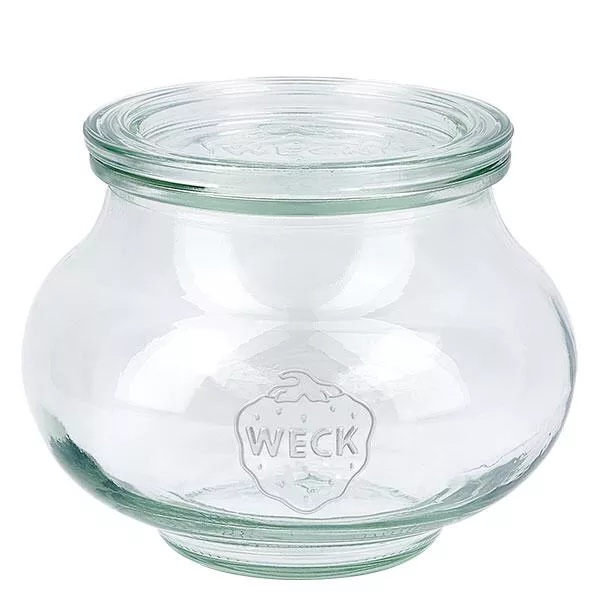 560ml Schmuckglas mit Glasdeckel WECK RR80