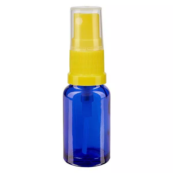 10ml blaue Sprayflasche STD gelb/transp. ApoGlas