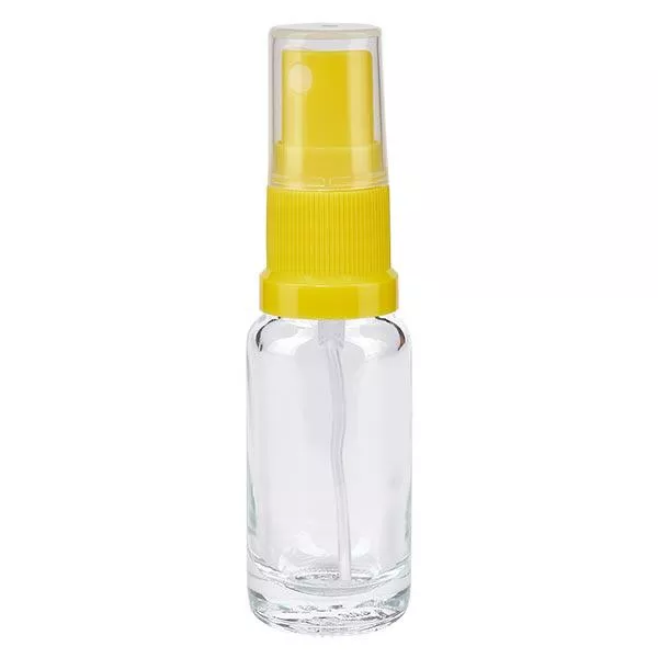 10ml klare Sprayflasche STD gelb/transp. ApoGlas
