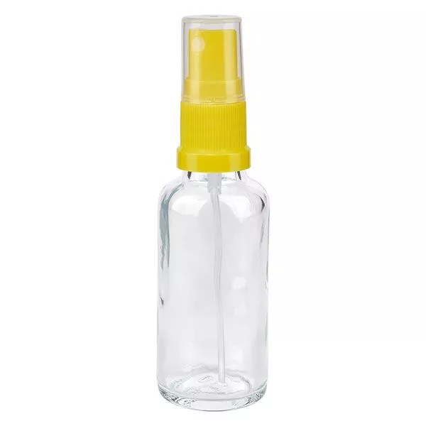 30ml klare Sprayflasche STD gelb/transp. ApoGlas