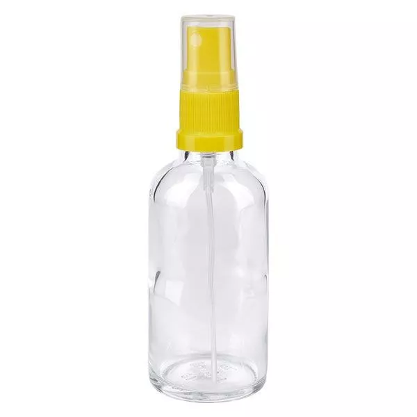 50ml klare Sprayflasche STD gelb/transp. ApoGlas