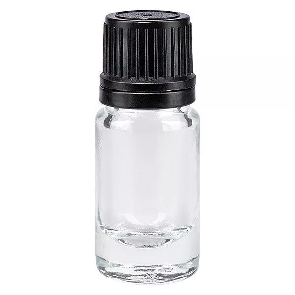 5ml klare (Glo.)Flasche GR OV schwarz/8mm ApoGlas