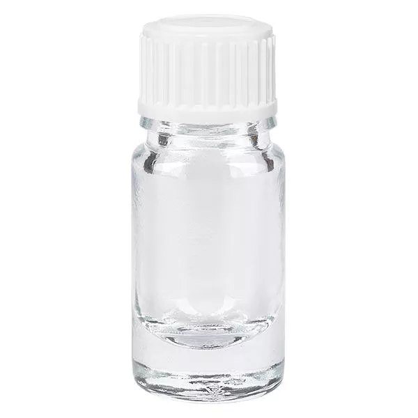 5ml klare Tropfflasche STD weiss/0.9mm ApoGlas