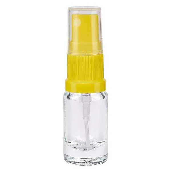 5ml klare Sprayflasche STD gelb/transp. ApoGlas