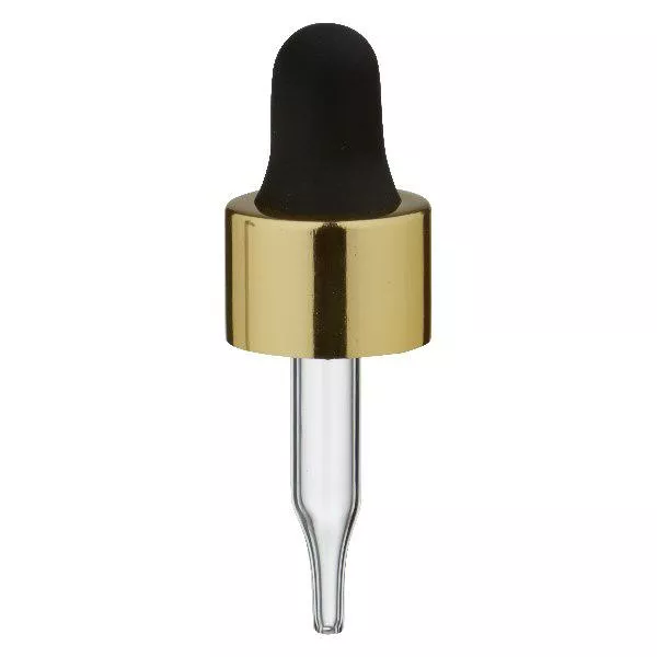 Glas-Tropfpipette gold/schwarz UT13/3 UNiTWIST