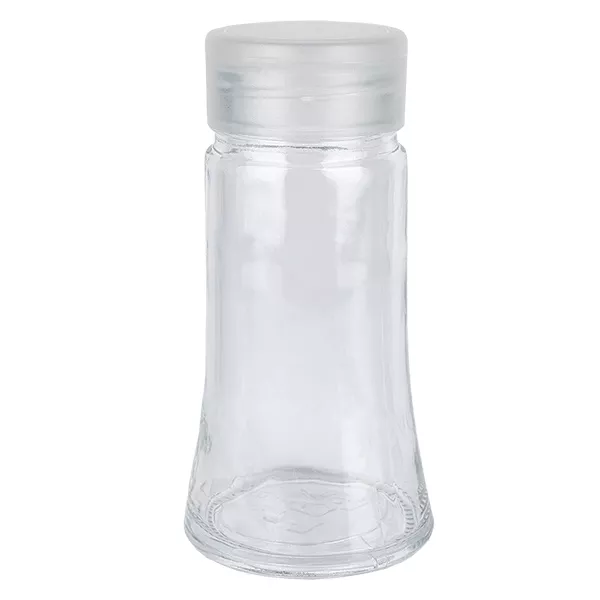 Salz-/Gewürzglas 95ml mit Streuer weiss