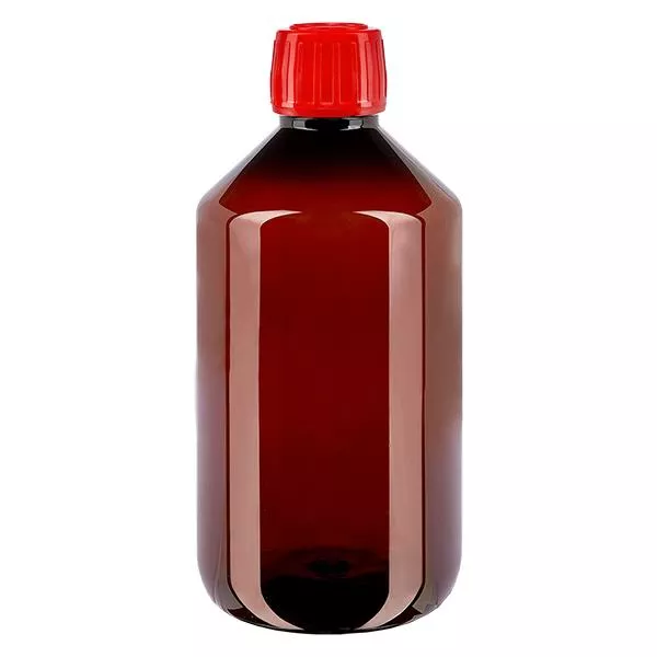 PET Flasche 500ml mit rotem Verschl. OV