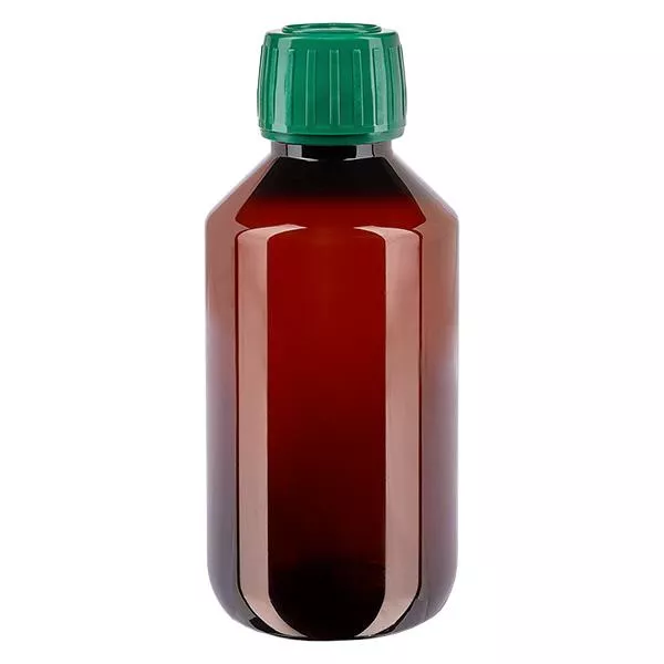 PET Flasche 200ml mit grünem Verschl. OV