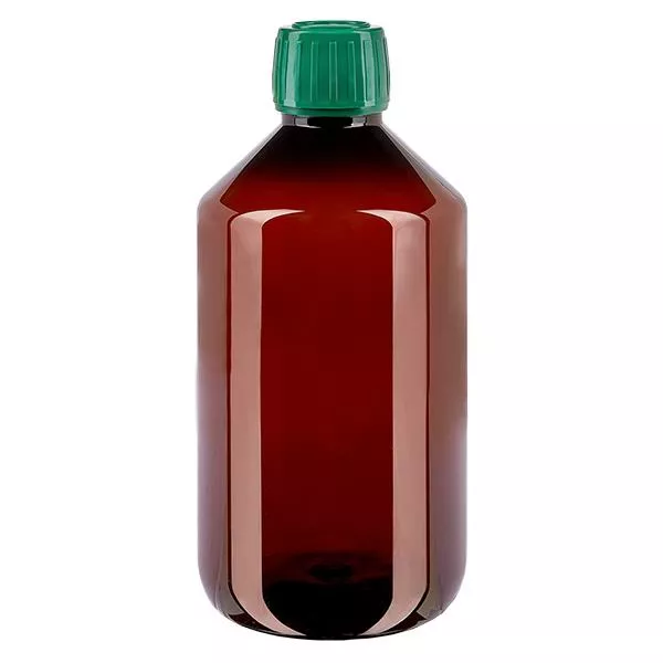 PET Flasche 500ml mit grünem Verschl. OV