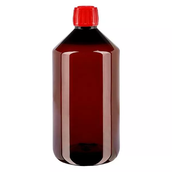 PET Flasche 750ml mit rotem Verschl. OV