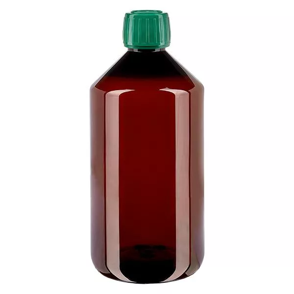 PET Flasche 750ml mit grünem Verschl. OV