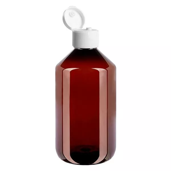 PET Flasche 500ml mit weissem KlappVerschl.