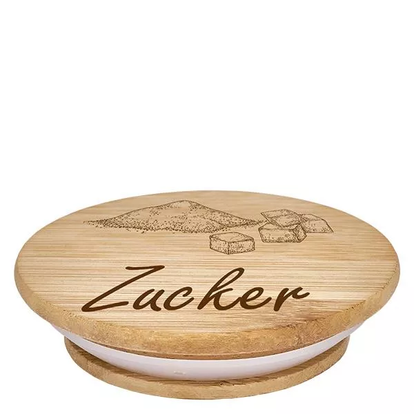 Holzdeckel "Zucker" für WECK RR100