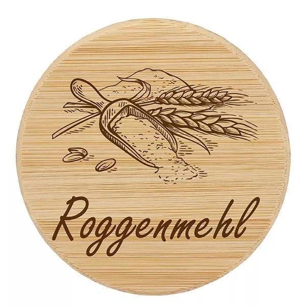 Holzdeckel "Roggenmehl" für WECK RR100