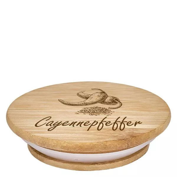Holzdeckel "Cayennepfeffer" für WECK RR60