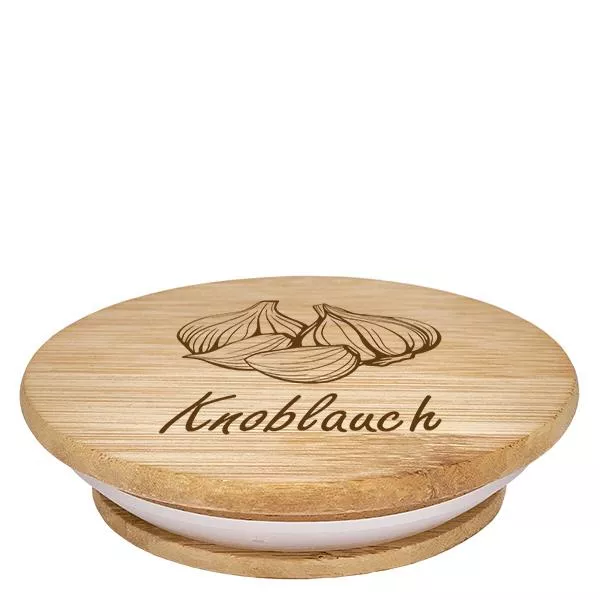 Holzdeckel "Knoblauch" für WECK RR60