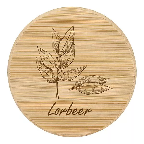 Holzdeckel "Lorbeer" für WECK RR60