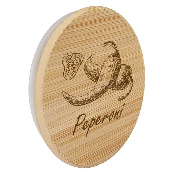 Holzdeckel "Peperoni" für WECK RR60