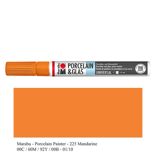 Malstift Mandarine 1-2mm für Glas/Porzellan (225)