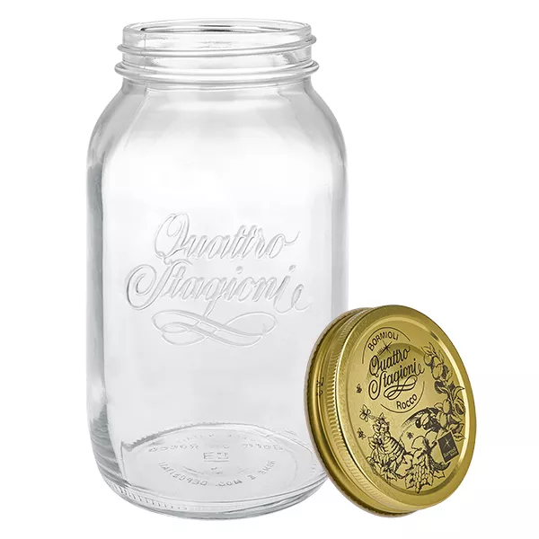 1500ml Rundglas "Quattro Stagioni" mit Deckel