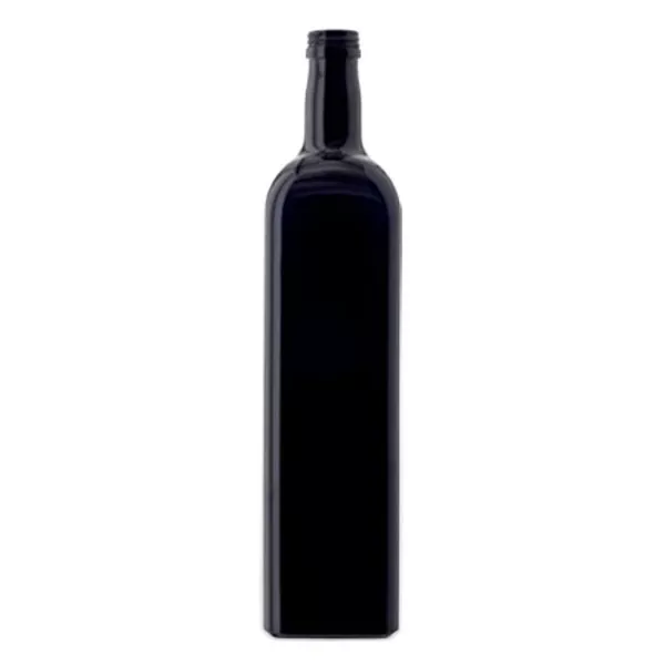 Ölflasche Violettglas 1000ml eckig, UNI 31.5x24