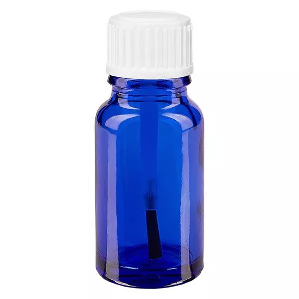 10ml blaue Pinselflasche STD weiss ApoGlas