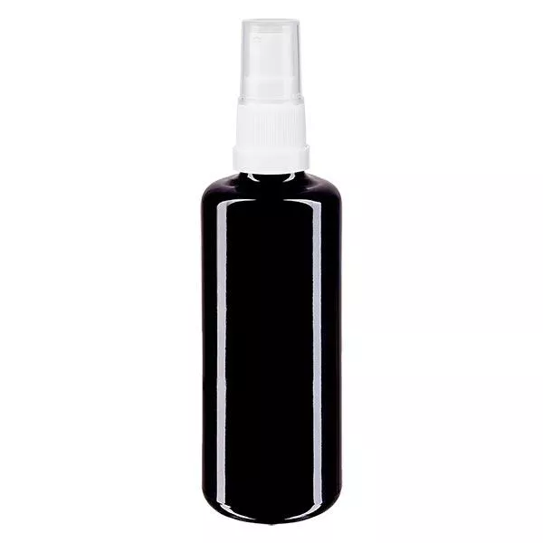 Apothekenfl. viol. 100ml Sprayaufsatz weiss