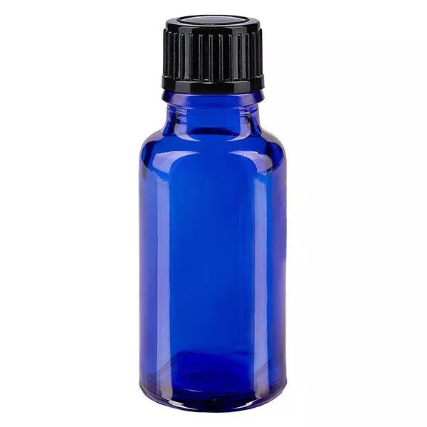 20ml blaue Tropfflasche STD schwarz/1mm ApoGlas