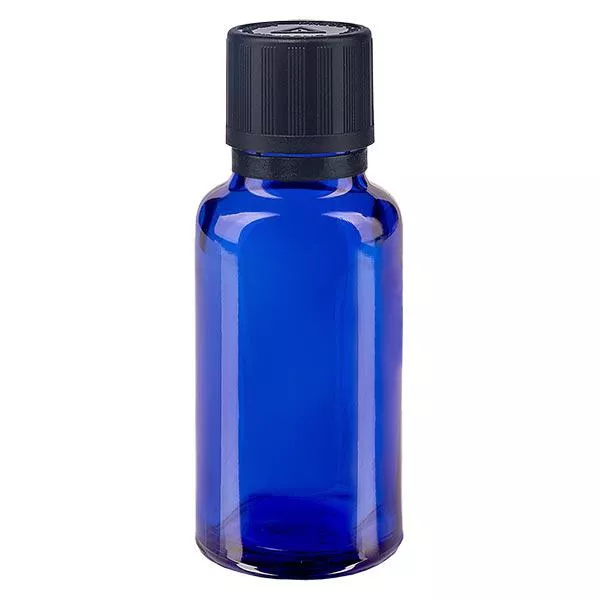 20ml blaue Tropf.. OV KiSi Bli schwarz/1mm ApoGlas