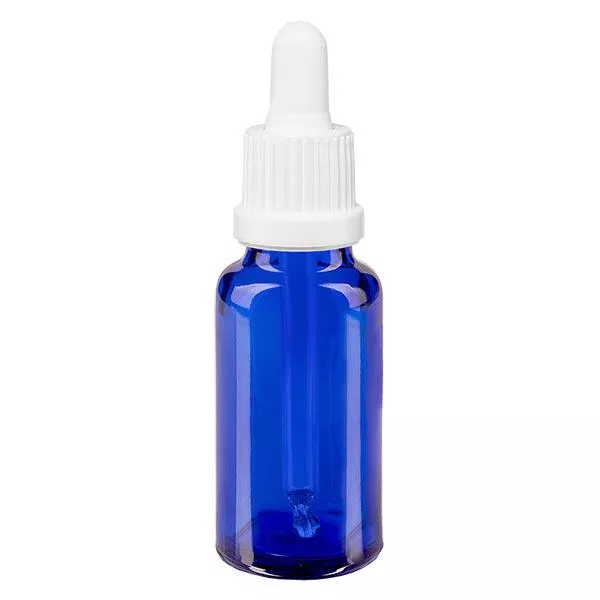 20ml blaue Pipettenflasche OV weiss ApoGlas