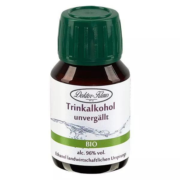 50ml Bio Weingeist (Trinkalkohol) 96% Doktor-Klaus