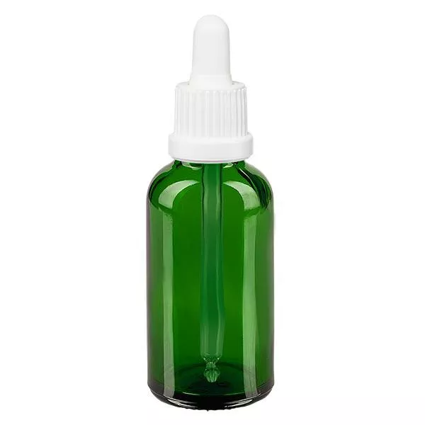 30ml grüne Pipettenflasche OV weiss ApoGlas